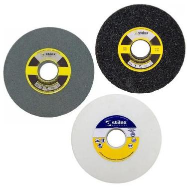 Imagem de Rebolo P/ Motoesmeril - Reto Widia / Ferro / Aço - 3/4 - Kit - PIVETA