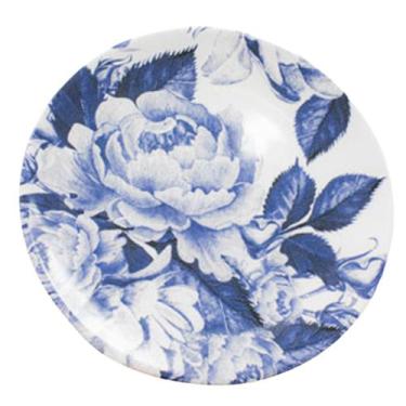 Imagem de Prato Raso Floral Azul 26cm 6un Cim Toys 