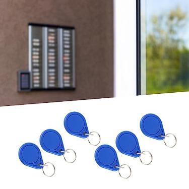 Imagem de Chaveiro de Token de Etiqueta de Cartão RFID EM4100 Com Controle de Acesso de 125 KHz, Tempos de Entrada/mudança Repetidos 100.000, Azul, 50 Unidades (CI)