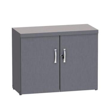 Imagem de Armario Baixo 02 Portas PE 40 Pandin 80 Cm Grafito