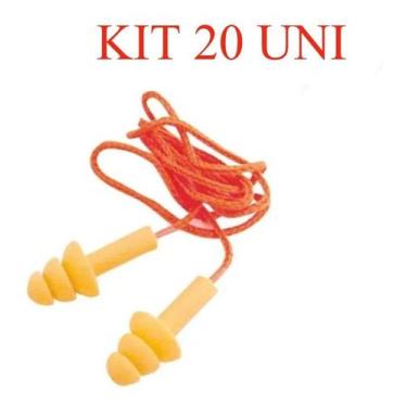 Imagem de KIT 20 Protetor Auricular Auditivo Silicone Plug Antialérgic - KALIPSO
