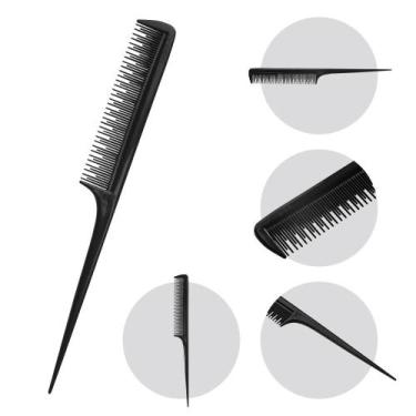 Imagem de Pente de Cabelo Barbeiro Cabo Fino Dompel