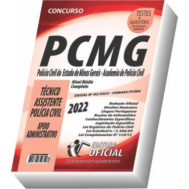Imagem de Apostila Pc Mg - Polícia Civil Mg - Apoio Administrativo - Curso ofici