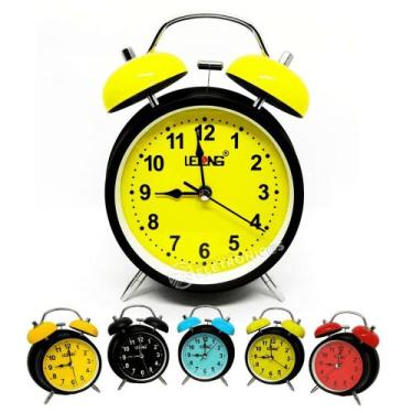 Imagem de Relógio De Mesa Despertador Mecânico Formato Grande LE8103AM - Lelong