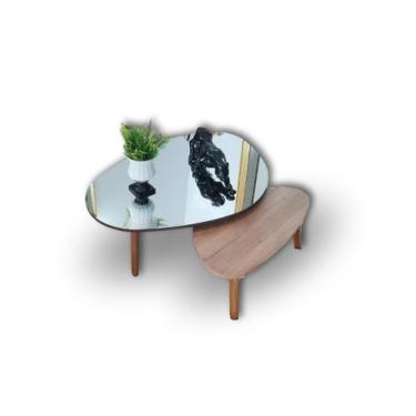 Imagem de Conjunto de Mesa de Centro Espelhada Paris - Demoglass