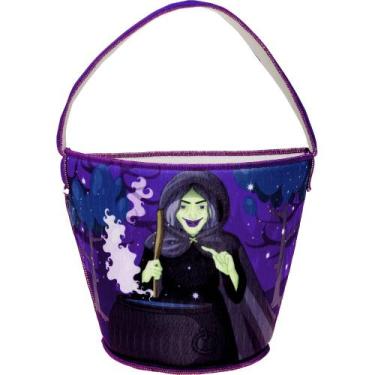 Imagem de Bolsinha de Tecido Pedir Doce Bruxinha Halloween dia Bruxas - Toy Mast