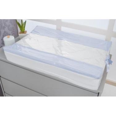 Imagem de Trocador Anatomico Americano para Bebê de Comoda - Zan Baby, Azul bebe