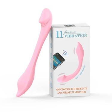 Imagem de Vibrador para Casal Flexível com 11 Modos de Vibração Vip Mix, Rosa