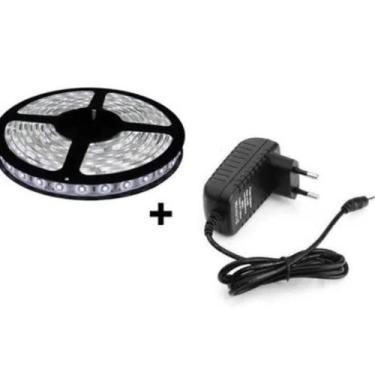 Imagem de Fita De Led Rolo 5m Branco Frio Ou Branco Quente + Fonte - k1mstore, b