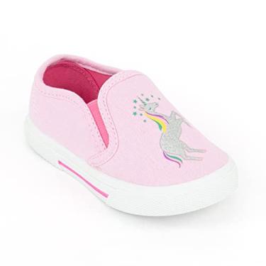 Imagem de Simple Joys by Carter's Tênis de lona unissex para crianças e crianças pequenas, Rosa claro, 19