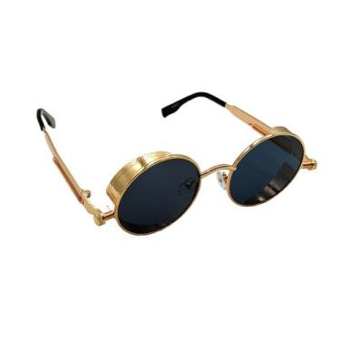 Imagem de Óculos De Sol feminino redondo Classico Retrô luxo Proteção modas - HH