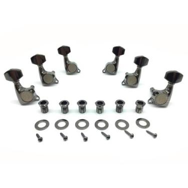 Imagem de Tarraxa guitarra Gotoh 3x3 SGS 510 cosmo black Made Japan