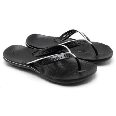 Imagem de Chinelo Masculino Clássico Alcalay Ortopédico Confortável, Preto, Bran