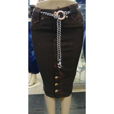 Imagem de Saias jeans com lycra - Samira modas SM 