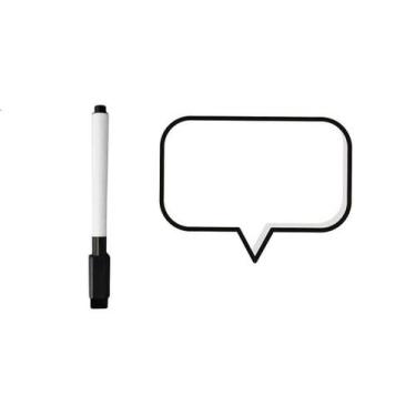 Imagem de Lembrete Magnética, Ima de Geladeira, Lousa - Balões De Diálogo Anotaç