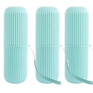 Imagem de Porta Escova De Dente Estojo Multiuso Para Viagem 3 Unidades - Ladiv, 