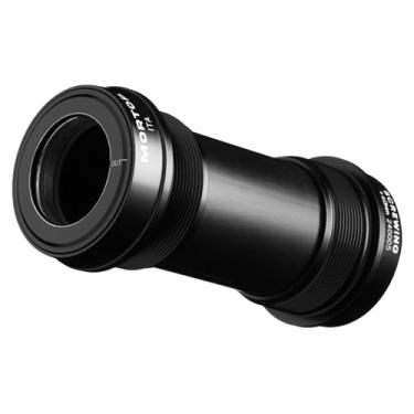 Imagem de MORTOP Suporte inferior, ITA 70 mm para pedaleira Shimano Hollowtech II de 24 mm, rolamento de cartucho de contato angular (ITA-preto)