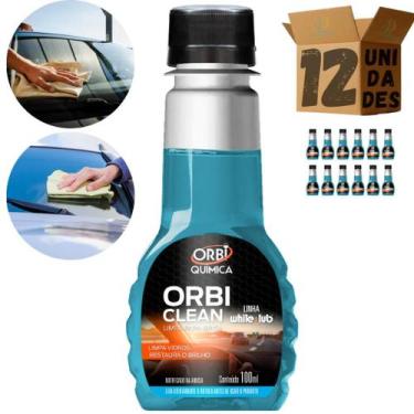 Imagem de Kit 12 Limpa Parabrisa Orbi Clean. Limpa Vidros Remove Gordura E Manch