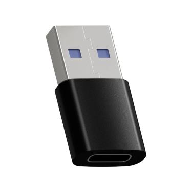 Imagem de Adaptador Fortrek UC2A USB-C Para USB-A 3A 5GBPS OTG Preto - UC2A 