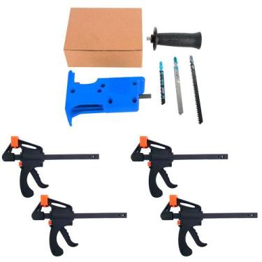 Imagem de Kit 4 Grampos de Aperto Rápido 6Pol. + Adaptador Tico-Tico - CHARBS