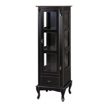 Imagem de Torre/Vitrine 150x50cm -Espelho 1 Porta+1Gaveta, Prateleiras em Madeir