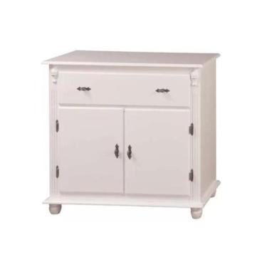 Imagem de Balcão 80cm - 2 Portas + 1 Gaveta e Pés Torneados - Tommy Design - Mey