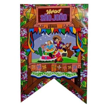 Imagem de Painel Decorativo Festa Junina Viva o São João 59cm x 40cm - Luiz Gonz