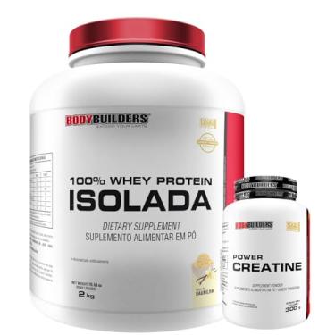 Imagem de Kit Whey 100% Isolada Baunilha 2kg + Power Creatina 300g - Bodybuilders