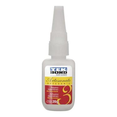 Imagem de Cola Adesivo Instantâneo Tekbond N3 Alta Viscosidade Artesanato 20 gra
