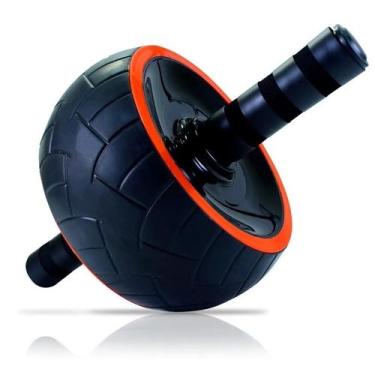 Imagem de Roda Abdominal Large ABWheel Com Apoio Rolo Funcional Fitness Exercíci