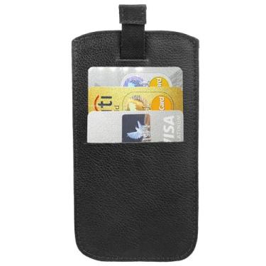 Imagem de Capa Couro Legítimo Com Puxador E Porta Cartão Para Calculadora Hp12c 