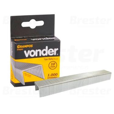 Imagem de Grampos 10mm Para Grampeador 168 Caixa C/ 1000 Vonder 2898168210