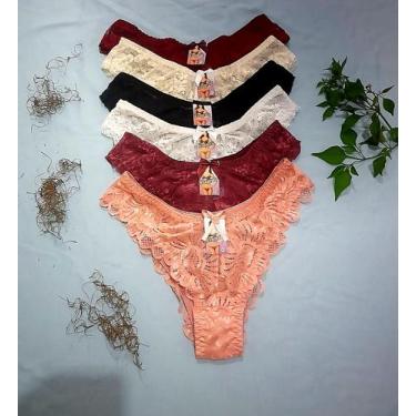 Imagem de kit 5 Calcinhas  de Renda Sexy Conforto Lingerie Luxo - J&V Moda Intim