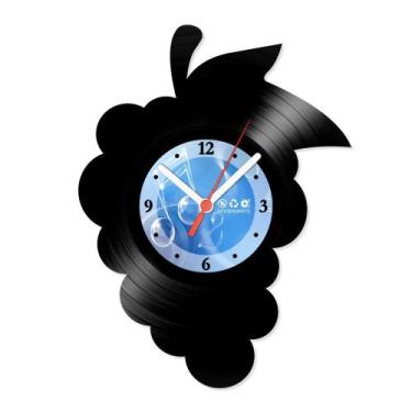 Imagem de Relógio De Parede Disco Vinil Cozinha - Cacho de Uva - VCZ-016 - Moder