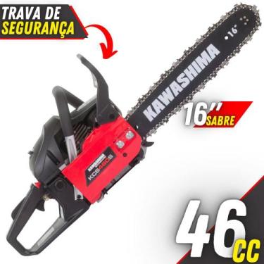 Imagem de Motosserra KCS460S 2 Tempos Kawashima À Gasolina 45,8cc Para Poda de Á