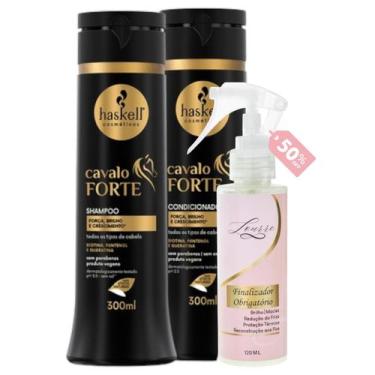 Imagem de Kit Cavalo Forte Shampoo + Cond 300ml + Finalizador Obrigatório Lourre