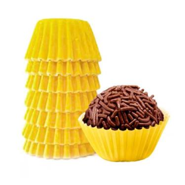 Imagem de Forminha p/ doces n.05 amarelo - 100un - mago