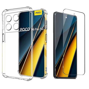 Imagem de Kit Capa Capinha Para Xiaomi Poco X6 Pro Case + Película 3d - Danet, T