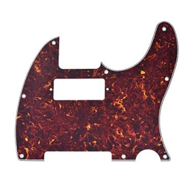 Imagem de Dopro Tele Guitar Pickguard Placa de arranhão com minicirabo de recolhimento Humbucker serve para para-lamas americanos/mexicano Telecaster Vintage tartaruga