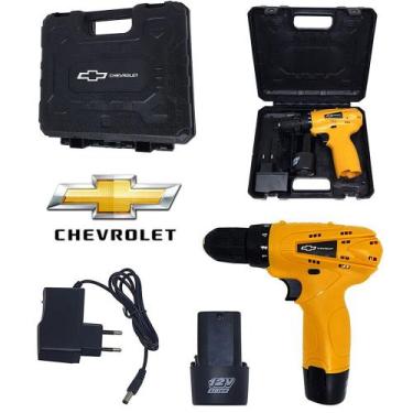 Imagem de Parafusadeira sem fio com acessorios bivolt 12v 1350rpm - CHEVROLET/WE