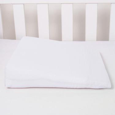 Imagem de Travesseiro Anti-Refluxo Rampa Berço Carrinho Bebê - Criativa, Branco