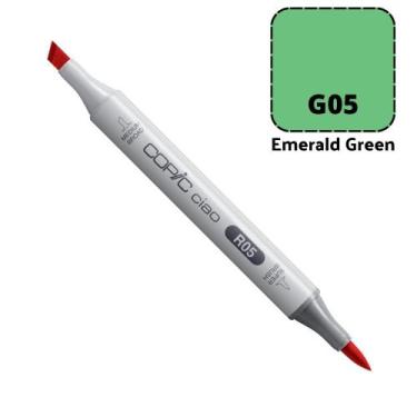 Imagem de Caneta Marcador Copic Ciao Ponta Dupla Variações Cores G, G05 EMERALD 