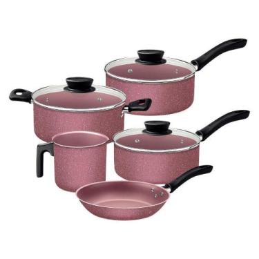 Imagem de Jogo De Panelas Tramontina Linz 5 Peças Em Alumínio Antiaderente Starf