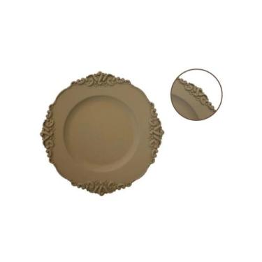 Imagem de Kit com 6 Sousplat Petit Orlando 25 cm para Sopeira - Linda e Elegante