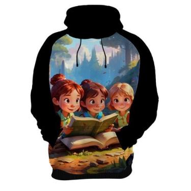 Imagem de Moletom Casaco Crian.ças Leitura Amigos Livros Desenhos 1 - Enjoy Shop