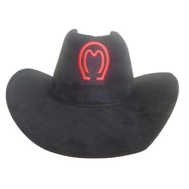 Imagem de Chapéu Cowboy Mangalarga Boiadeiro Rodeio Country Peão Vaqueiro Camurç