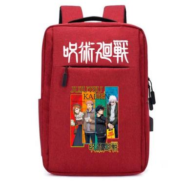 Imagem de Mochila USB Escolar Estampa Infantil Anime Jujutsu Kaisen Notebooks, T