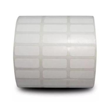 Imagem de 2 Rolos Etiqueta Couche 25x10 Mm 3 Col+ 1 Ribbon Cera 110x74 - RPrint 