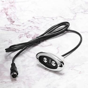 Imagem de Controle Remoto para Motor de Haste Reclinável de sofá Elétrico Com Luz de Fundo LED e Saída USB (Cabeça Reta)