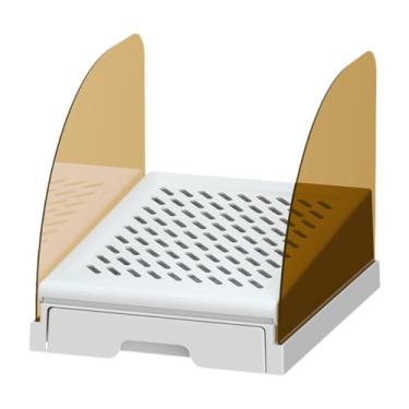 Imagem de Bothyi Tapete para areia de gato, com bordas elevadas, reutilizável, antiderrapante, armadilha para areia de gato, passos para banheiro, casa, gatos internos, Branco